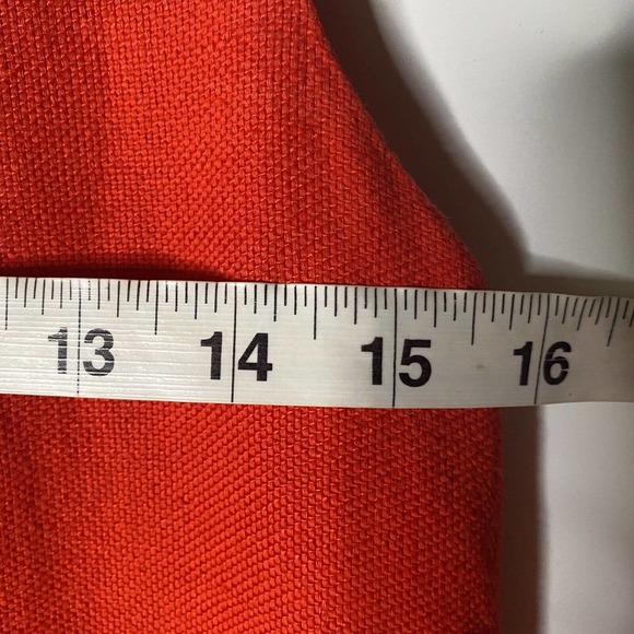 Kate Spade Sz 0 XS Laureen Embroidered Linen Shift Dress Women Red V Neck Lined - Picture 10 of 12